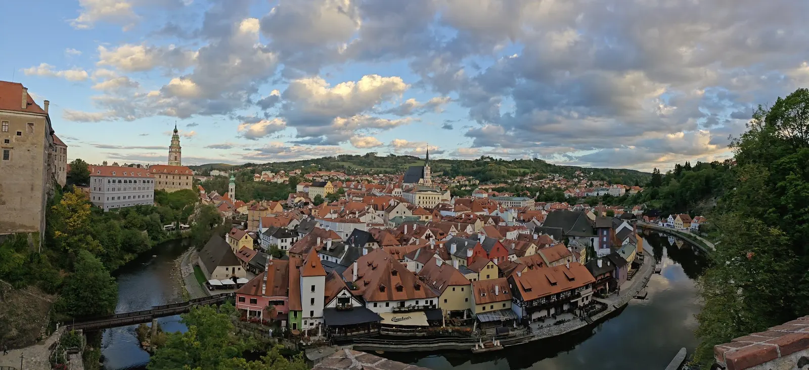 The famous S-shaped bend of Cesky Krumlov as seen from the Castle!