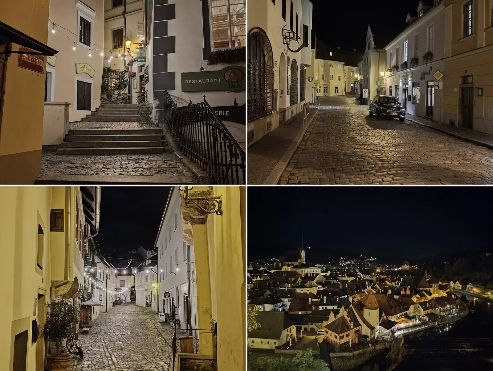 The tourists disappear by evening and it's a pleasure to walk around the town at night.